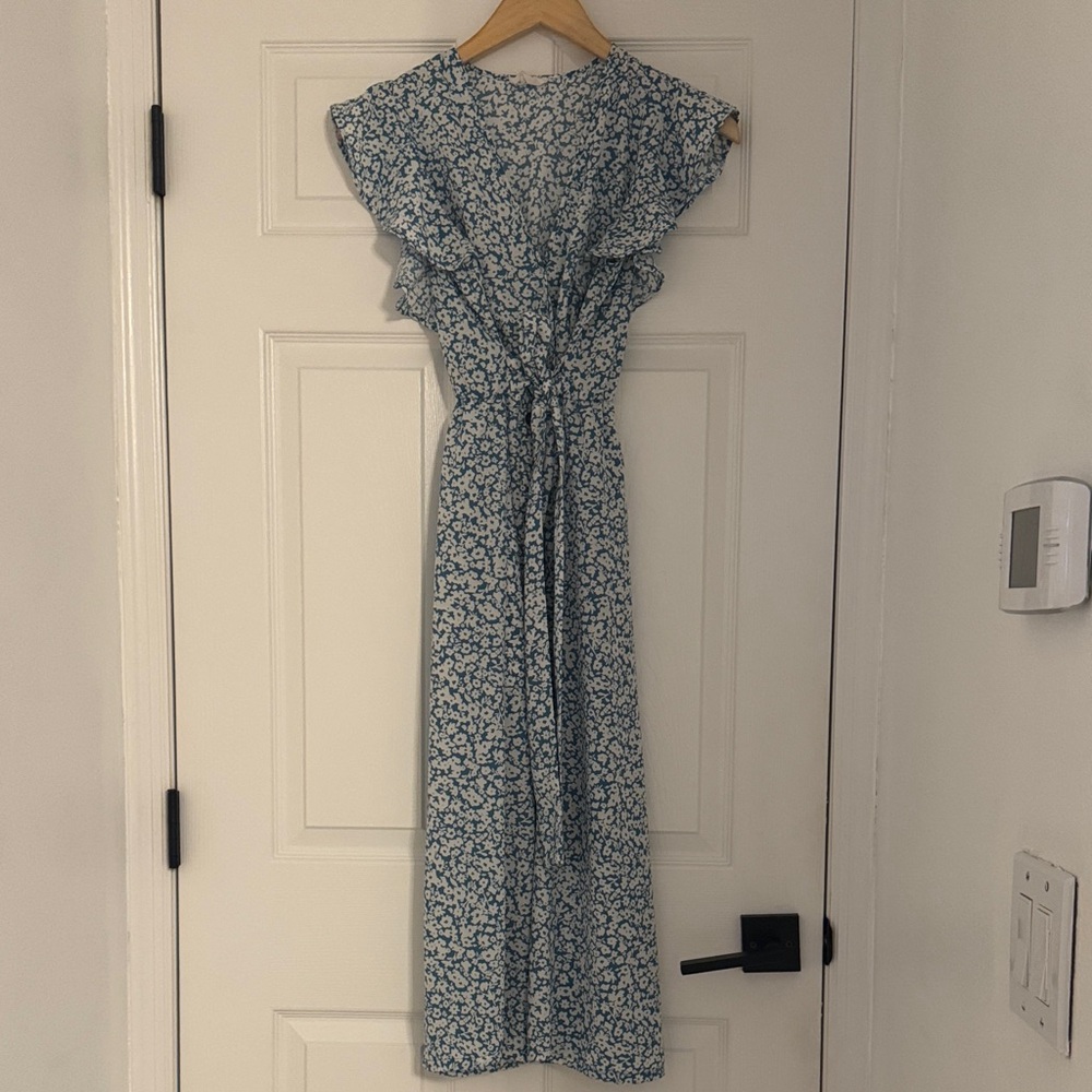 Floral Blue Dress